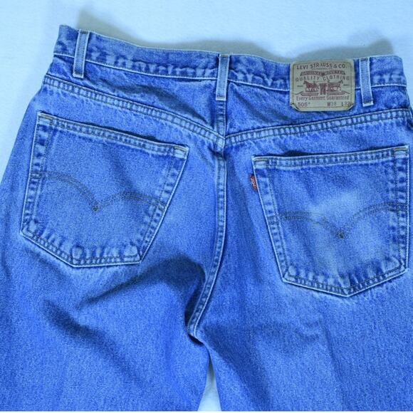 VTG 1999 Men's Levi's Denim Jeans 38x32 Straight Leg Regular Fit 100% Cotton Y2K - Picture 7 of 14